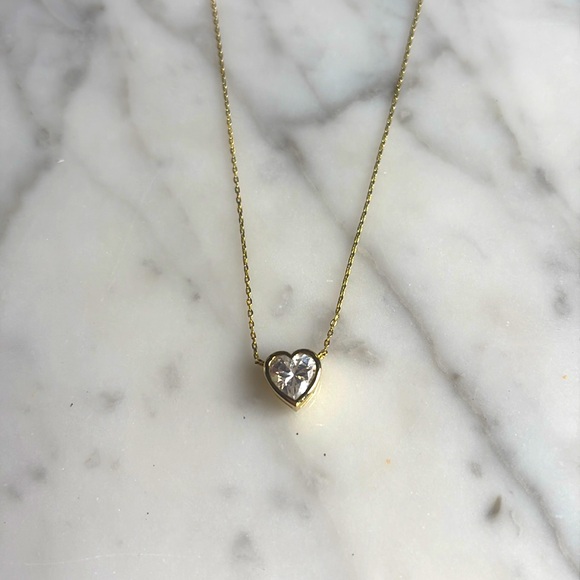 Melinda Maria Heart Crystal necklace - Picture 2 of 7